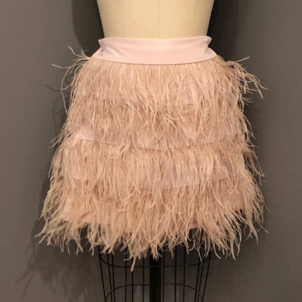 Club Monaco Ostrich Feather Skirt